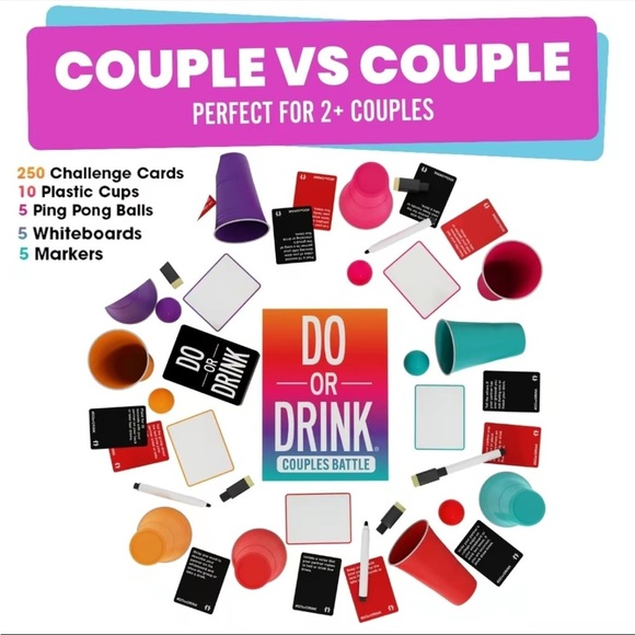 Couples Battle by Do Or Drink Party Card Game, Adult games- NIB - Picture 2 of 7